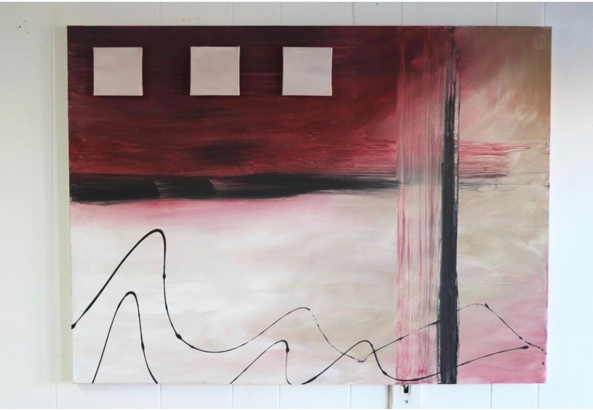 Abstract Line Art Canvas